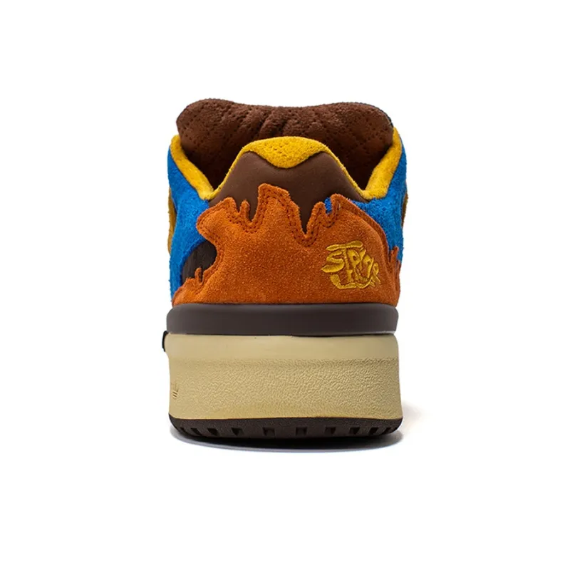 Adidas Originals FORUM Anti-Slip Wear-Resistant Low-Top Skateboard Shoes Unisex Brown Blue-7