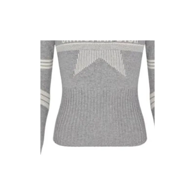 DIOR Quarterly New Products Cashmere Sweaters Women's Gray-6