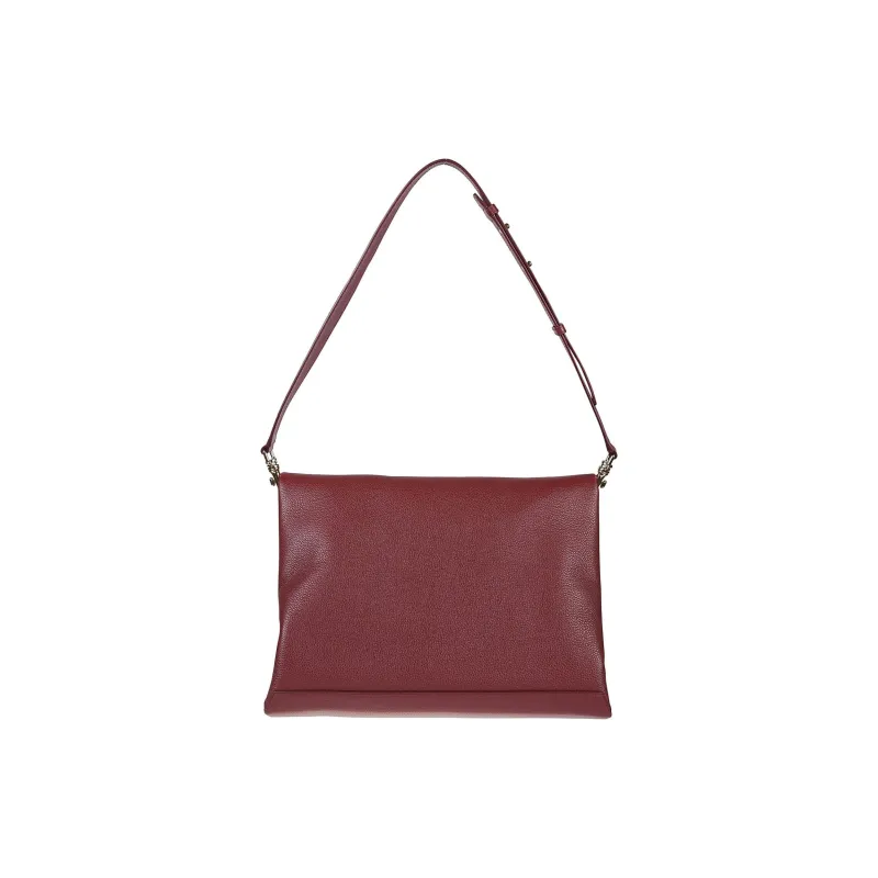 Victoria Beckham Cow Leather Shoulder Bag Tubas Women's Burgundy-2