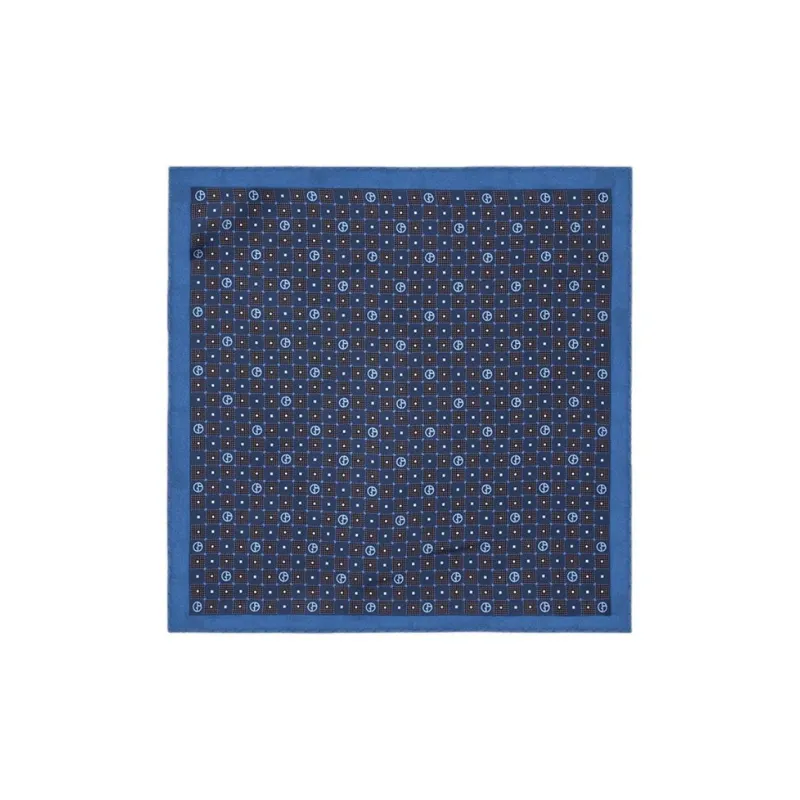 GIORGIO ARMANI Printed Silk Pocket Square-2