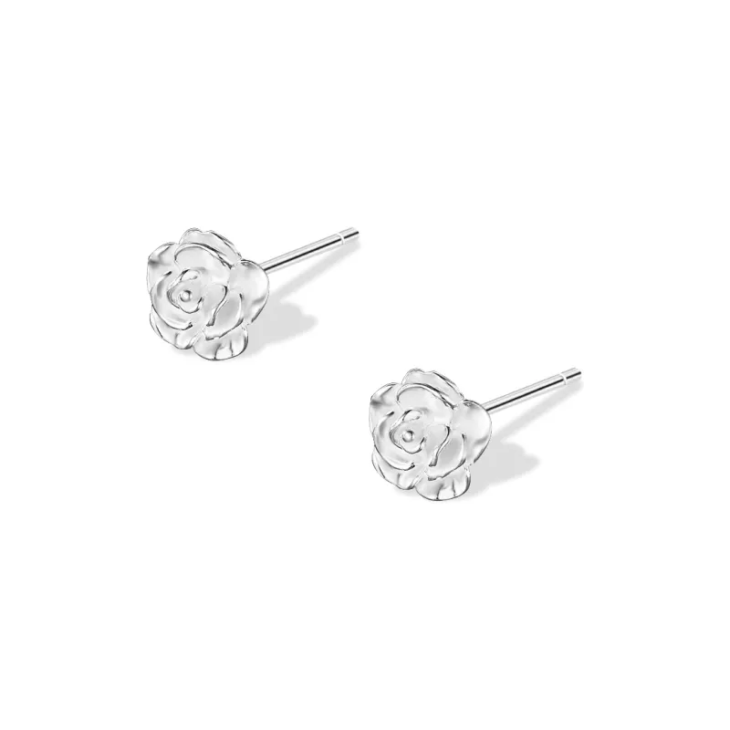 BLANK IN BLANK Sterling Silver Stud Earrings Women's Bestie Girlfriend Anniversary Couple Box-0