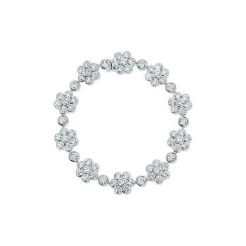 Anita Ko 18K White Gold Diamond Flora Bracelet