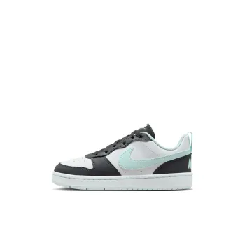 Nike Court Borough Anti Slip Wear Resistant Low Top Kids' Skateboarding Shoes Black Kids'