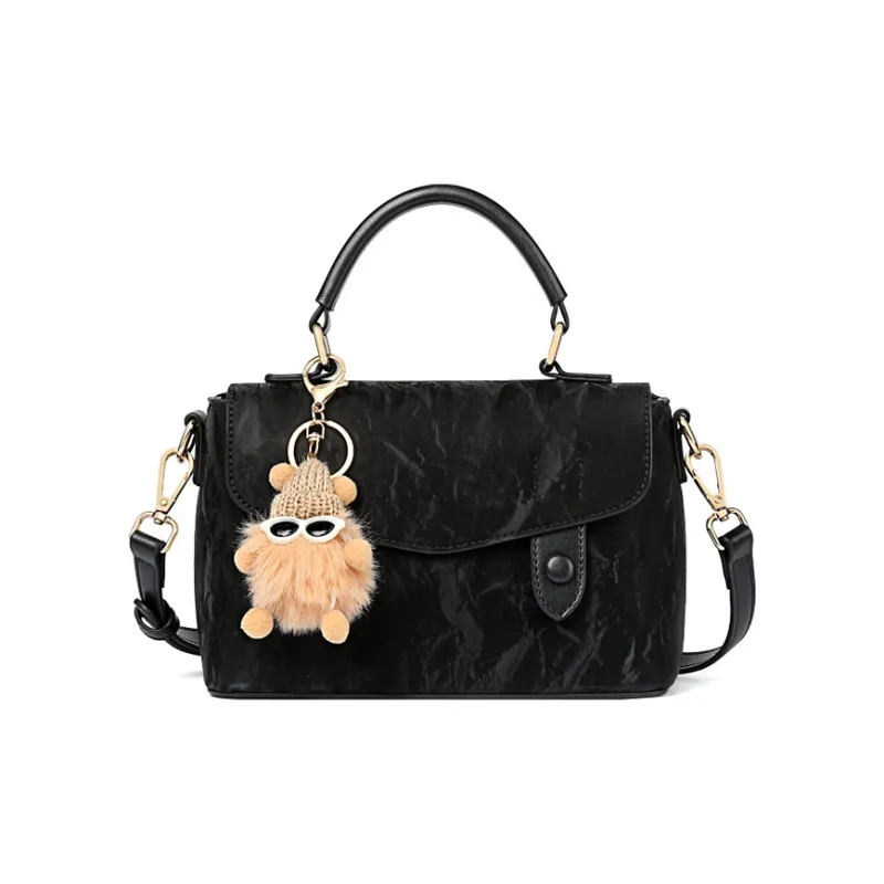 TUCANO PU Shoulder Bag, Crossbody Bag, Handbag Regular Women's Ecru/Black/Camel/Brown-5