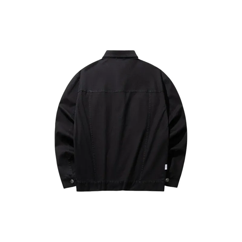 CHAOJIANTA x SNOOPY Jackets Coats Unisex Basic Black-1