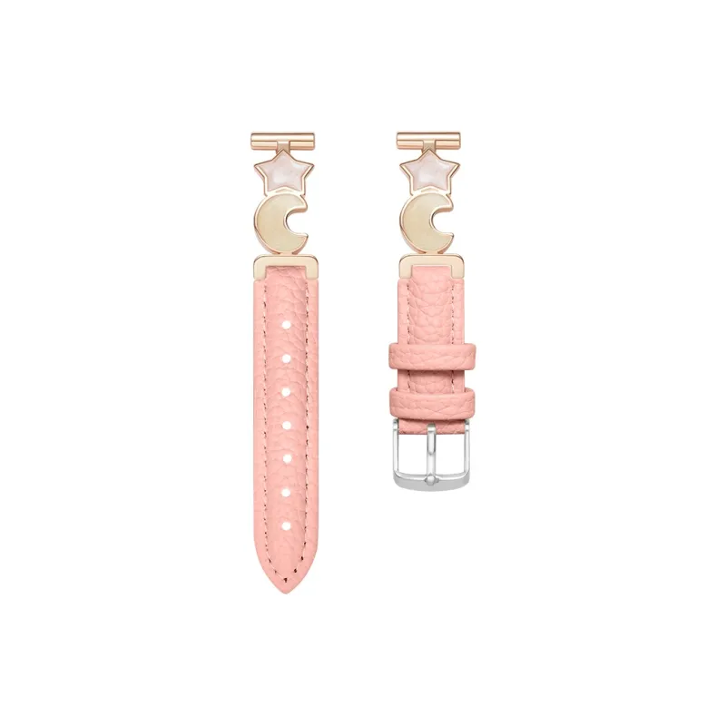 Yu Qing Stars Moon Collection Vivo Compatibility Watch Band 190mm Metal, Litchi Grain Texture-0