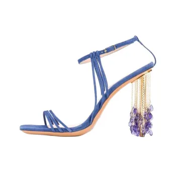 Jacquemus Lavandes Strap Sandals 11.5cm Women's Blue