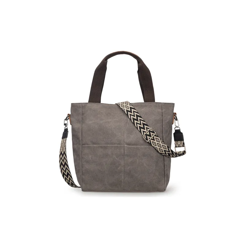 TAKI Canvas Canvas Bag Tote Bag Shopping Bag Handbag Unisex Multicolor-4
