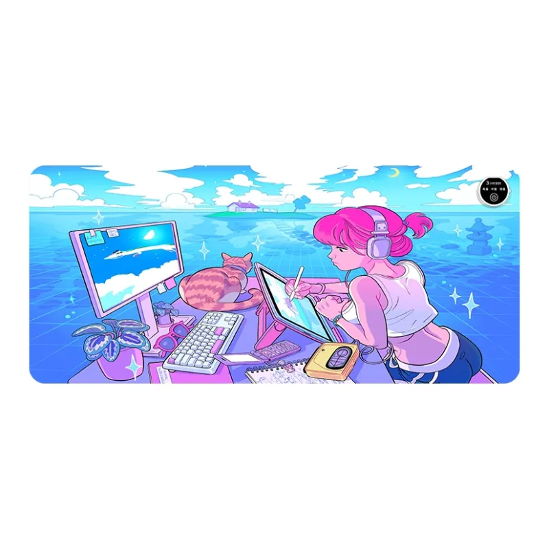 ZHUANGXINGXIA Extra Large Heating Desk MYX 1421-1430 For Students Dormitory Office Writing Mouse Pads-12