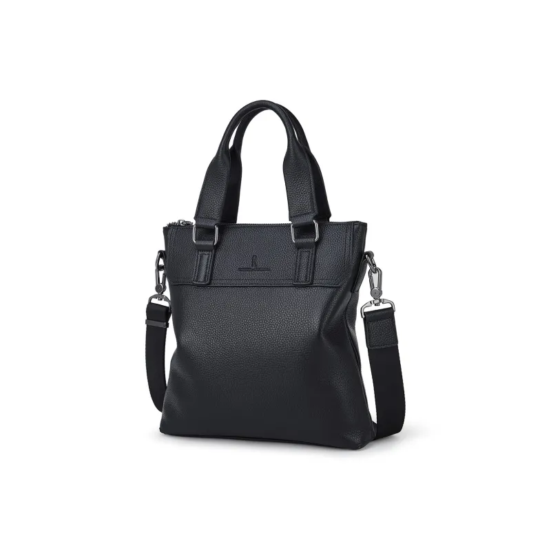 ROBERTA DI CAMERINO Cow Leather Briefcase Medium Size Men's Black-1