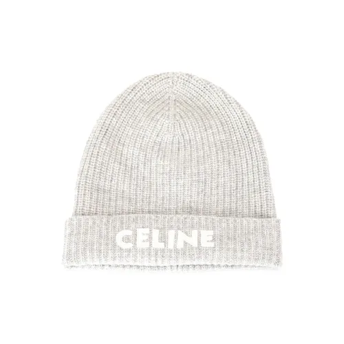 CELINE Ribbed Felted Wool Beanie