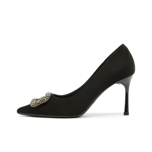 POOQ Slim Heel High Heels 8CM Women's