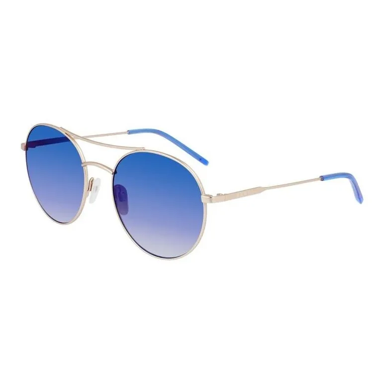 DKNY Metal Aviator Sunglasses Unisex Blue-0