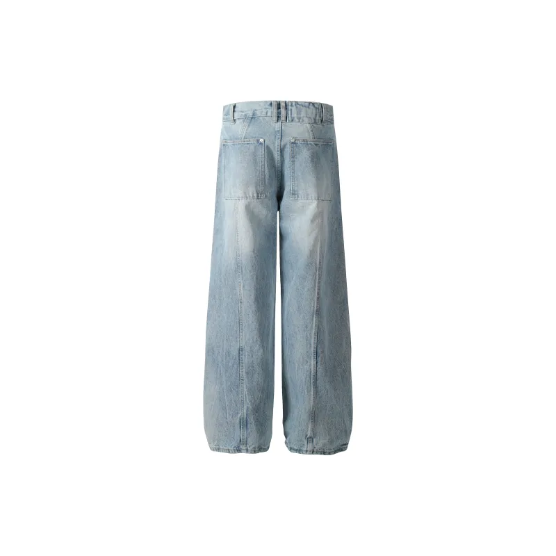 GBXM Jeans Unisex Washed Blue-2