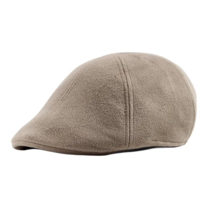 ZARA Polyester Viscose Elastane Cotton Berets Men's Dark Gray/Brown/Dark Brown/Dark Gray-2