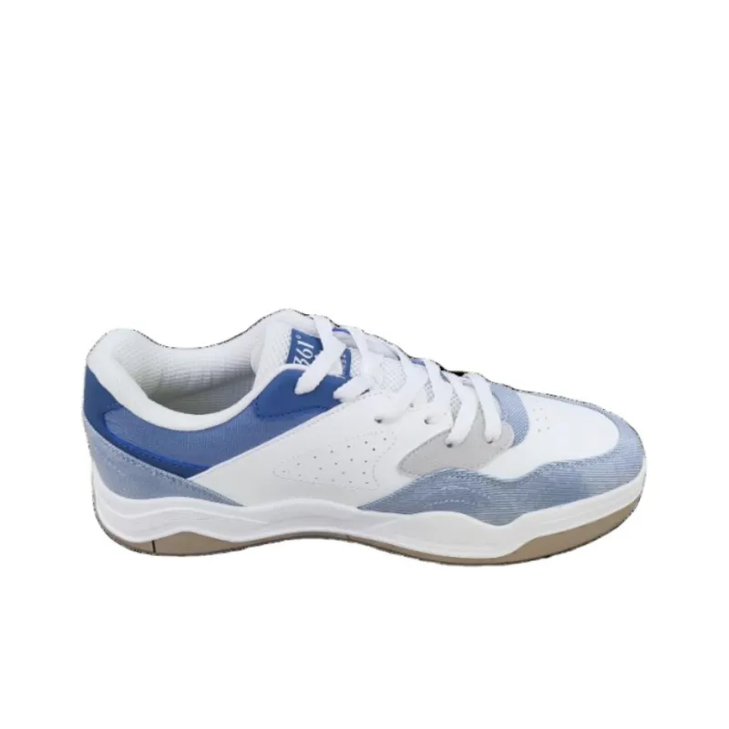 361° Anti Slip Wear Resistant Low Top Skateboard Shoes Men's Blue White-1