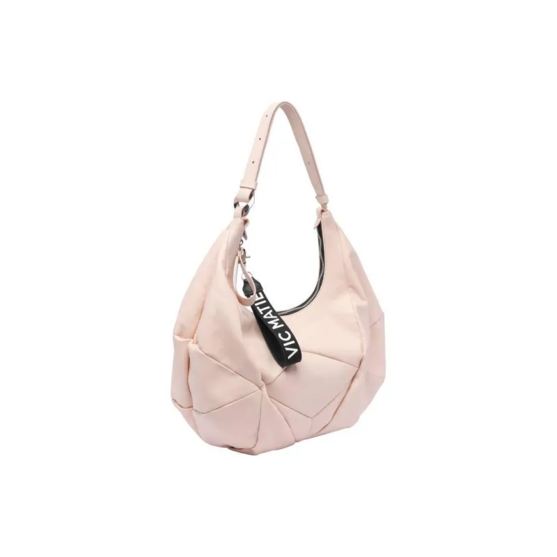 Vic Matie Calfskin Shoulder Bag Women's Pink-1