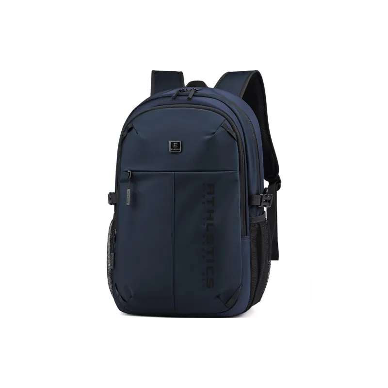 EDISON New Nylon Backpack Regular Unisex Black/Blue-6