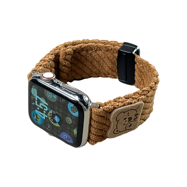 Miss Wrist Apple Compatibility Watch Band 145~208mm Corduroy Material-3