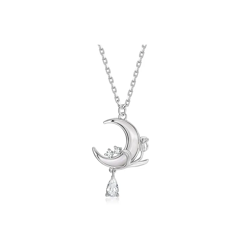 YUJIANDOUDOU S925 Silver Necklaces Women's-0