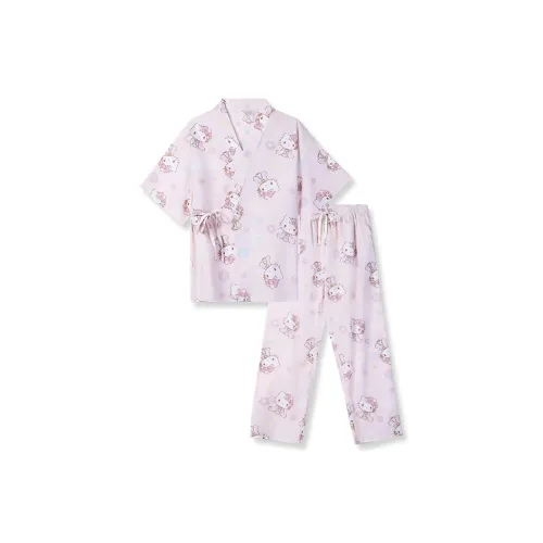 Tutuanna* x Sanrio Pajama Set Women's Light Peach Pink