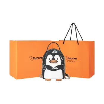 TUCANO PU Patch PVC Cell Phone Pouch Women's Black/White