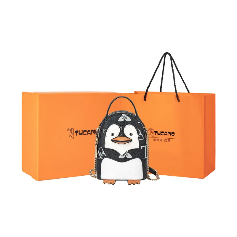 TUCANO PU Patch PVC Cell Phone Pouch Women's Black/White-0