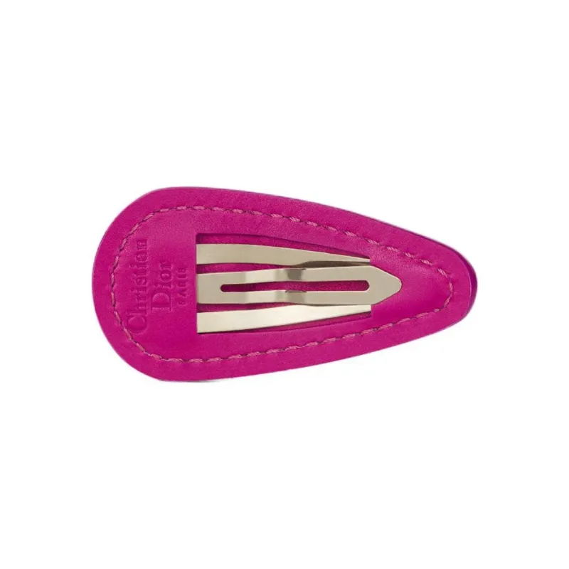 DIOR Cow Leather, Metal, Stainless Steel, Zinc Alloy Hair Clips Women's Pink-2
