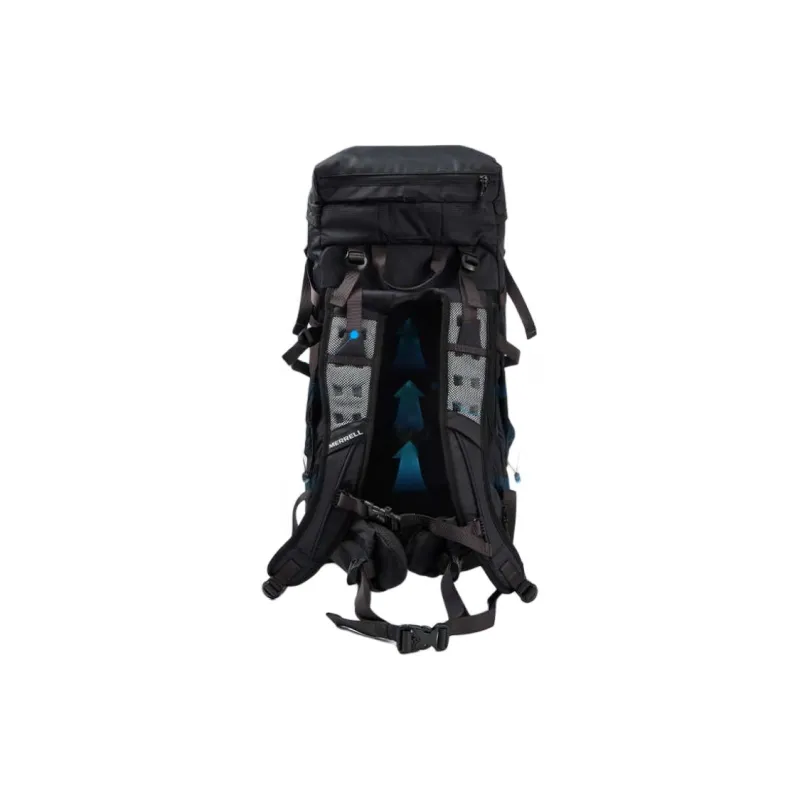 MERRELL Fabric Outdoor Hiking Bag Backpacks Medium Size Unisex Black Gray-3