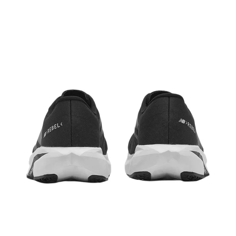 New Balance Rebel V4 Anti Slip Wear Resistant Low Top Training Running Shoes Men's Black White 2E Width-4