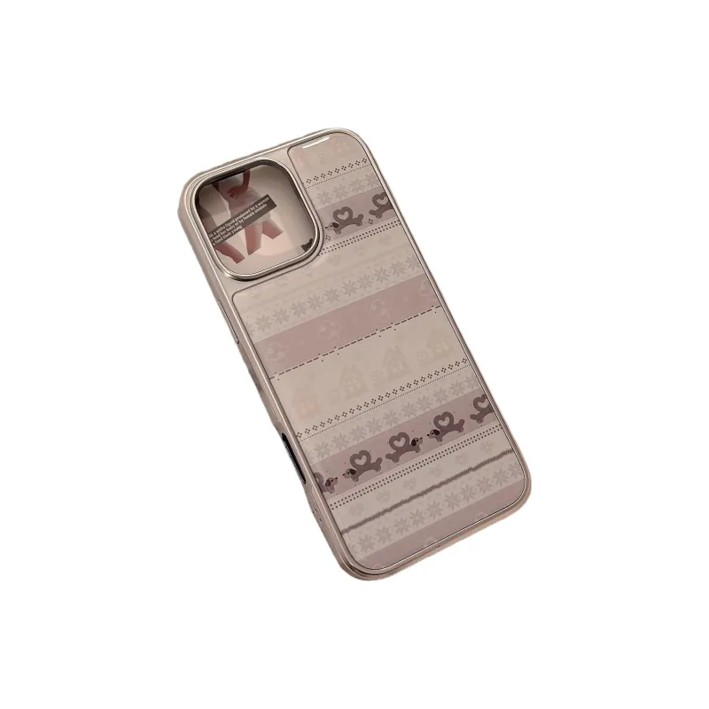 QIZHENG TPU Material Ins Fair Isle Phone Case Compatible With Apple 16 Pro Max/15/14/13/12/11-7
