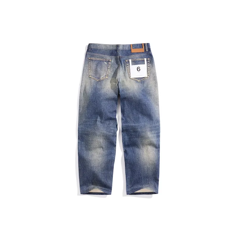PEACEBIRD MEN Jeans Men Denim Medium Blue 1-1