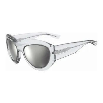 DSQUARED 2 Metal Acetate Irregular Shape Sunglasses Men's Silver
