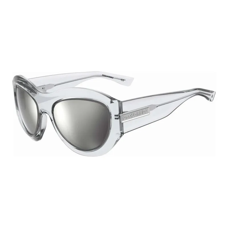 DSQUARED 2 Metal Acetate Irregular Shape Sunglasses Men's Silver-0