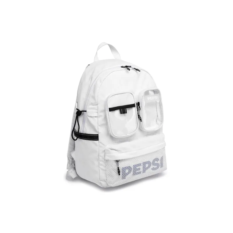 Pepsi Nylon Backpack Regular Unisex White/Black-2