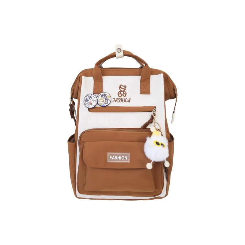 Yalu Nylon Combo Backpack Portable Backpacks Regular Unisex Multicolor-17