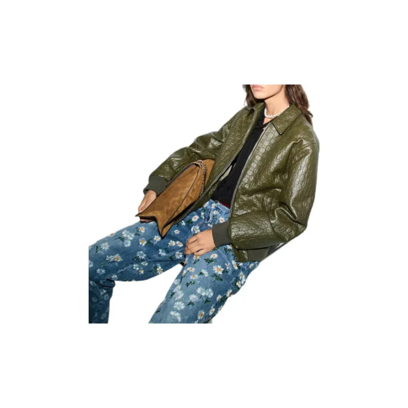 GUCCI Jacket Women's Dark Green-3