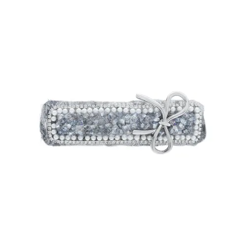 ROYALSASA Faux Crystal, Faux Pearl Edge Clip Women's