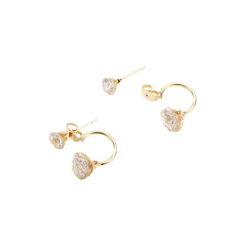 XXOFF Rhinestone Stud Earrings Women's