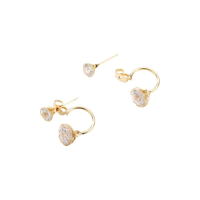 XXOFF Rhinestone Stud Earrings Women's-0