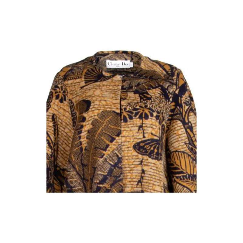 DIOR Tropicalia Toile De Jouy Opera Fringed Hem Coat-2