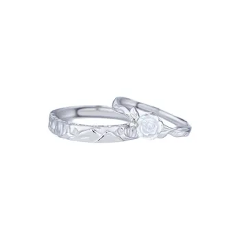 CLARKIA FLOWER 999 Fine Silver Rings Unisex