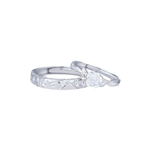 CLARKIA FLOWER 999 Fine Silver Rings Unisex