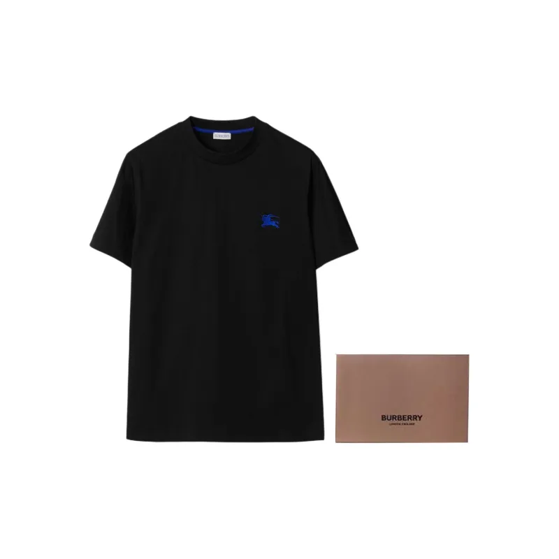 Burberry Logo Embroidered Slim Fit T Shirt-7