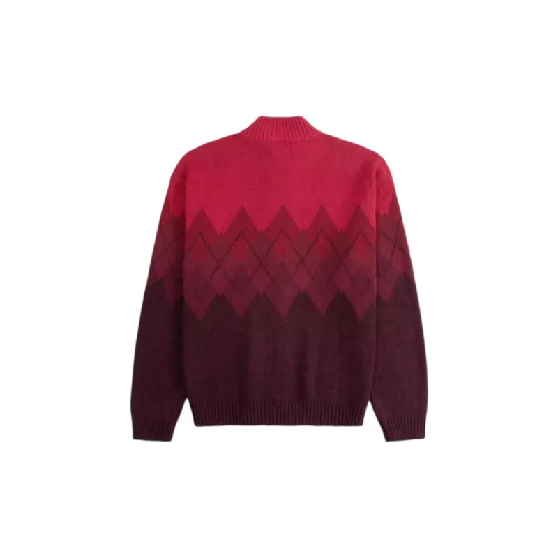 Hollister Snake Year Spring Collection Sweaters Men Red-1