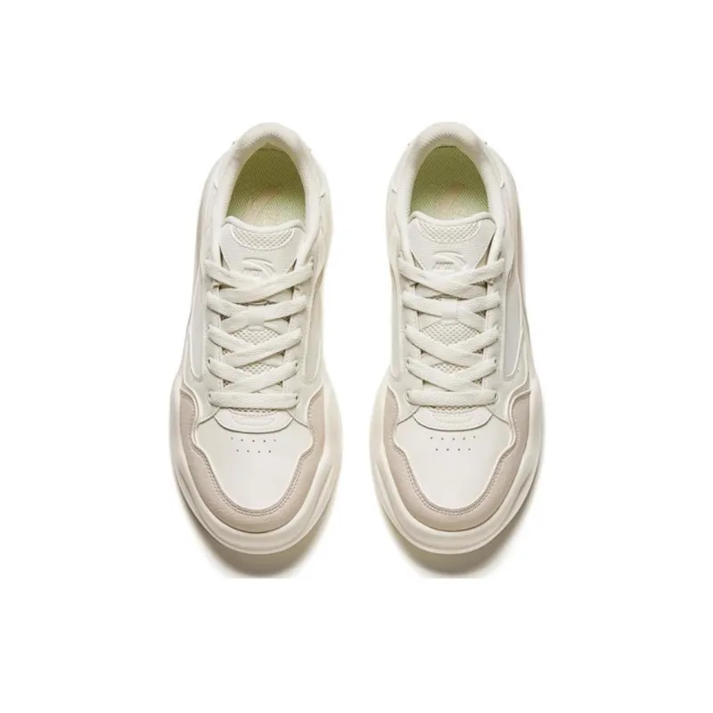 Anta Tianxing Anti-Slip Wear-Resistant Low-Top Skateboard Shoes Men's White Gray-2