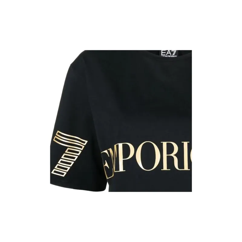 EMPORIO ARMANI Crop Top Women's Black-4