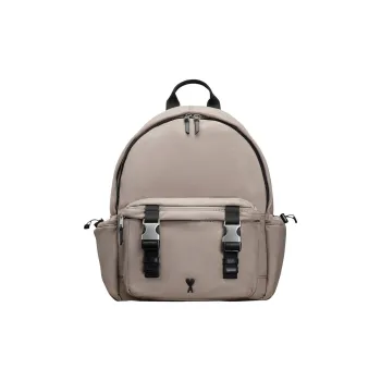 AMIPARIS Nylon Backpack Unisex Taupe