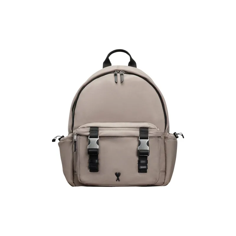 AMIPARIS Nylon Backpack Unisex Taupe-0
