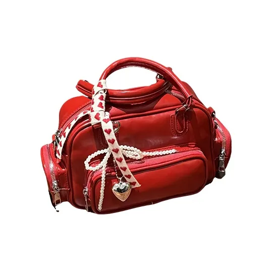 BEMIX PETS PU Handbag Women's Red-0
